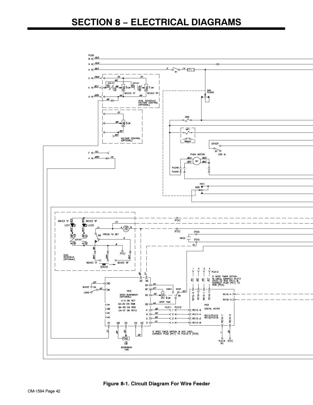 Miller Electric XR Control manual Electrical Diagrams 