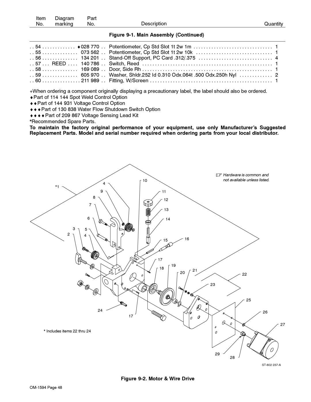 Miller Electric XR Control manual Motor & Wire Drive 