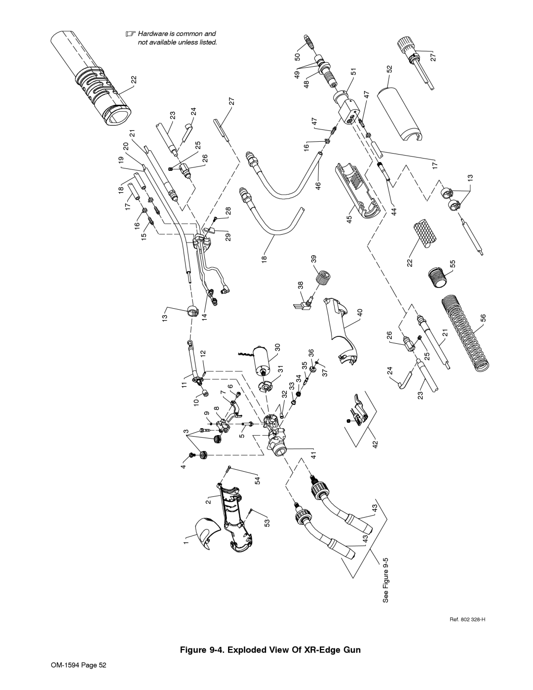 Miller Electric XR Control manual Exploded View Of XR-Edge Gun 