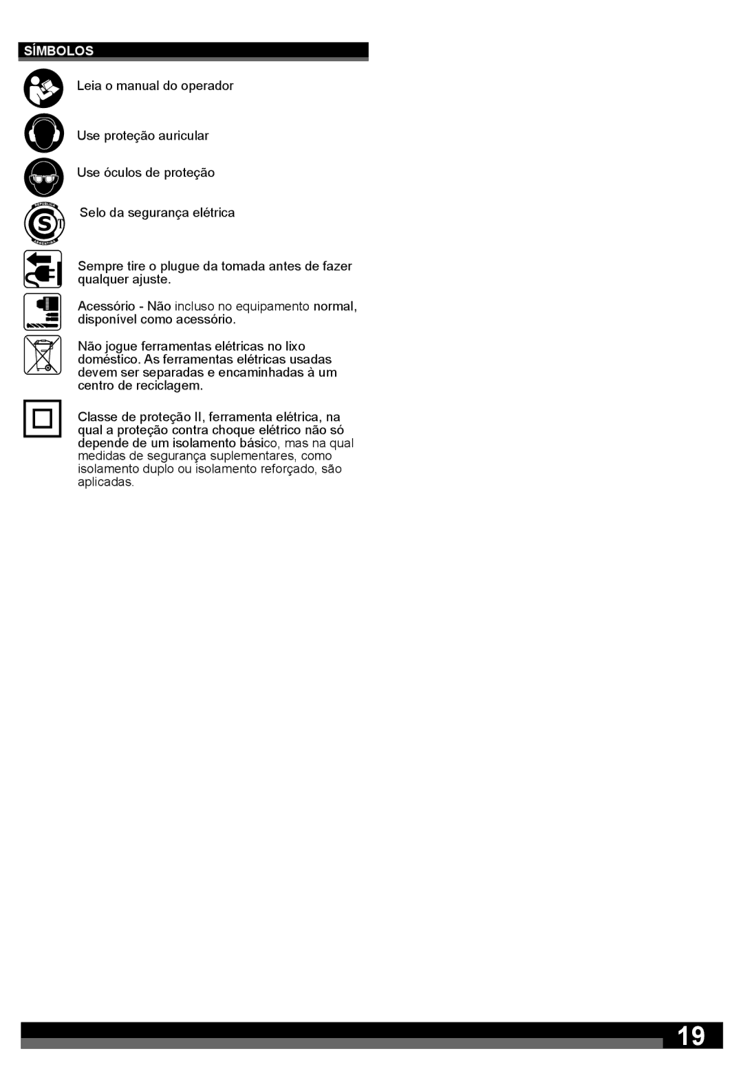 Milwaukee 5263-59A, 5263-59B manual Símbolos 