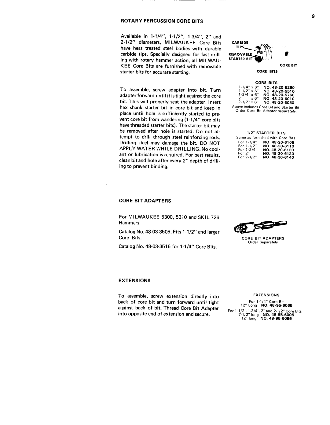Milwaukee 5300-2(240), 5300(120V) manual 