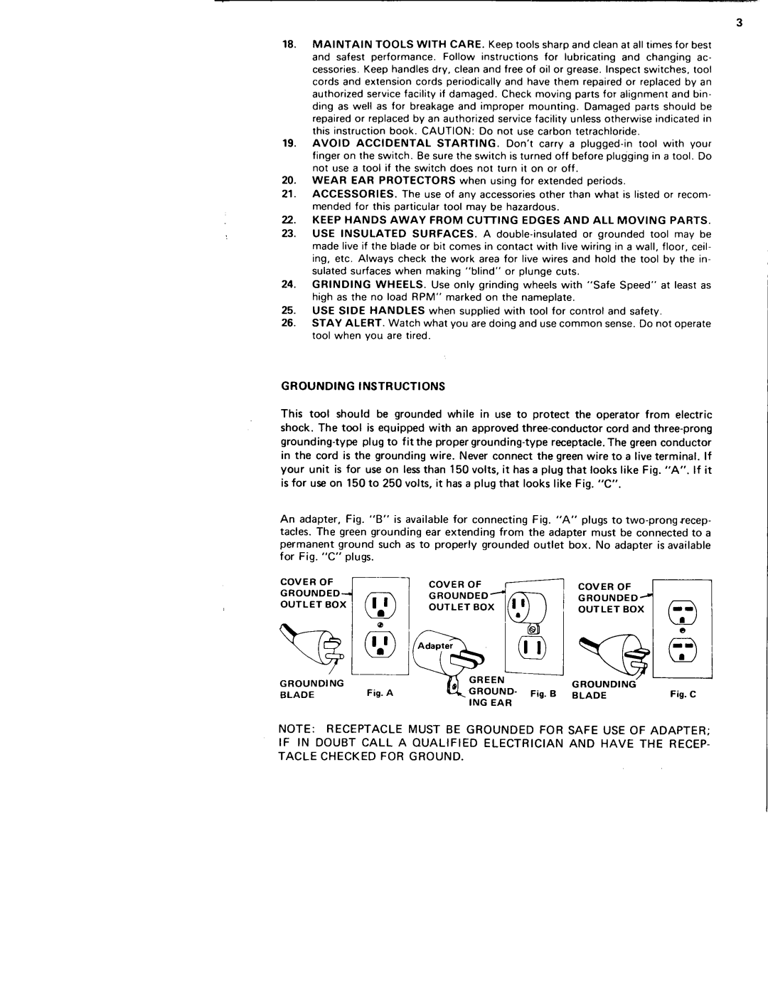 Milwaukee 48-09-0300, 6014, 6012, 58-12-2331 manual 