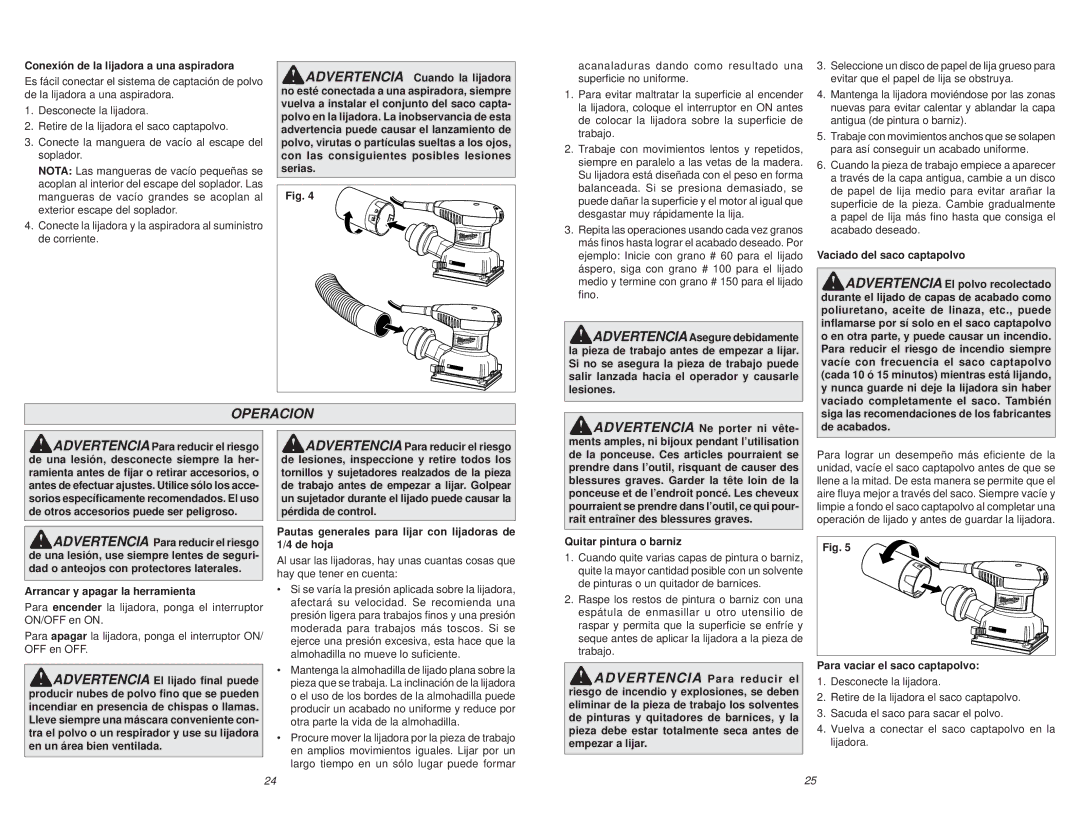 Milwaukee 6020-21 manual Operacion 