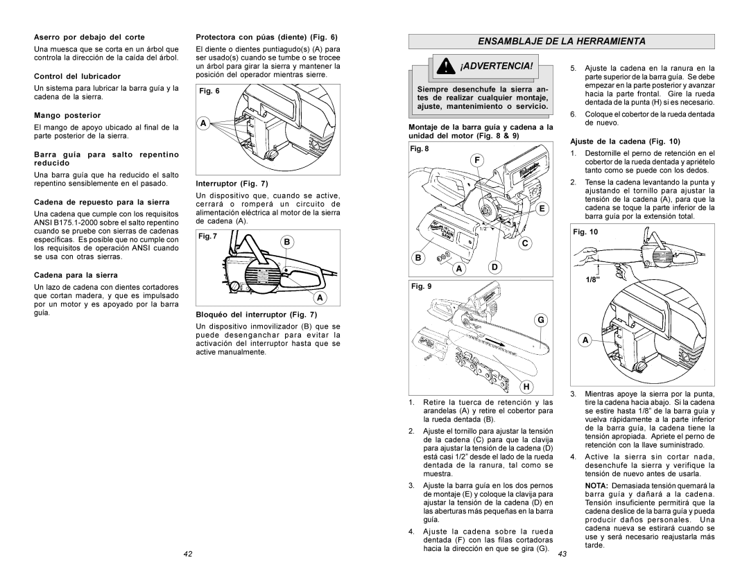 Milwaukee 6215 manual Ensamblaje DE LA Herramienta 