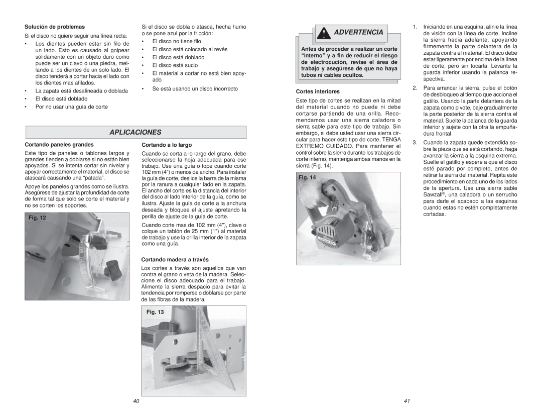 Milwaukee 6310-20 manual Aplicaciones 