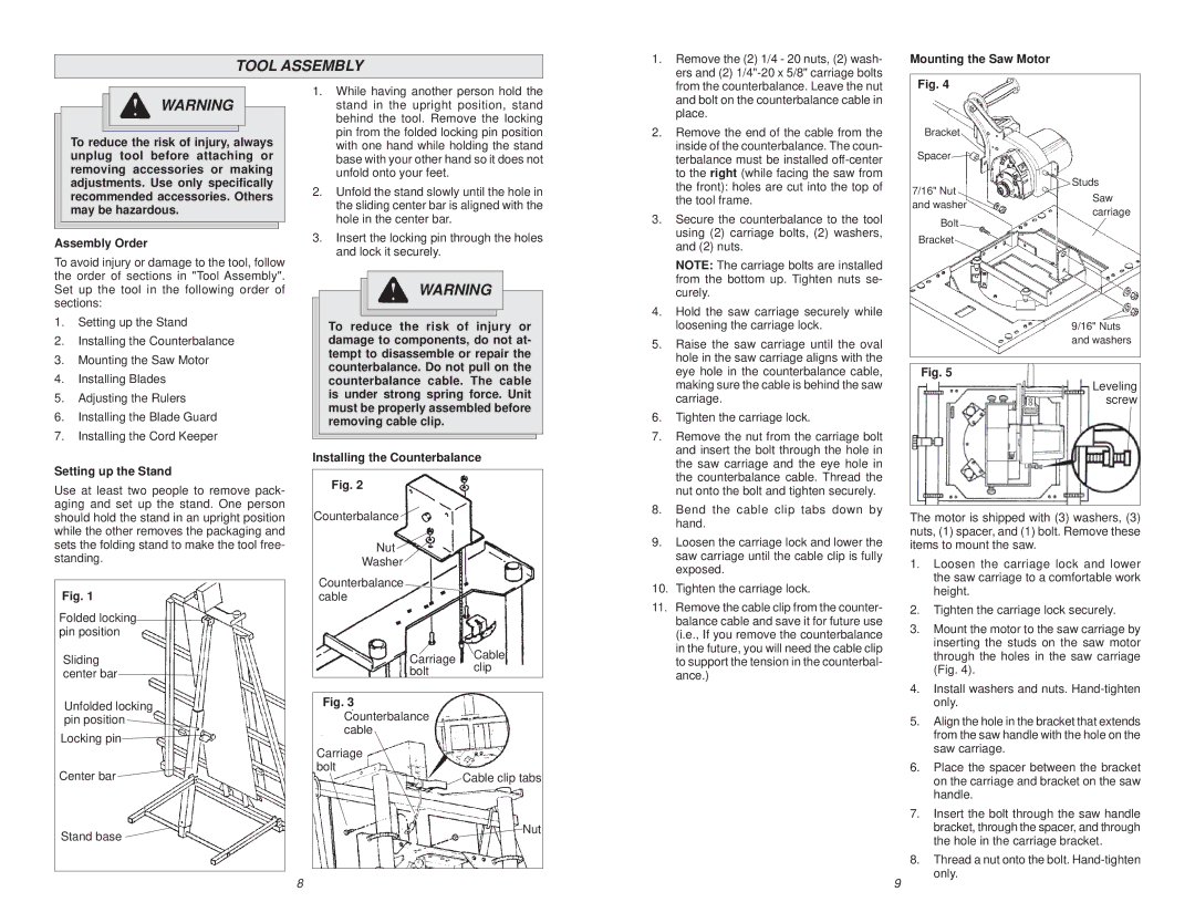 Milwaukee 6480-20 manual Tool Assembly 