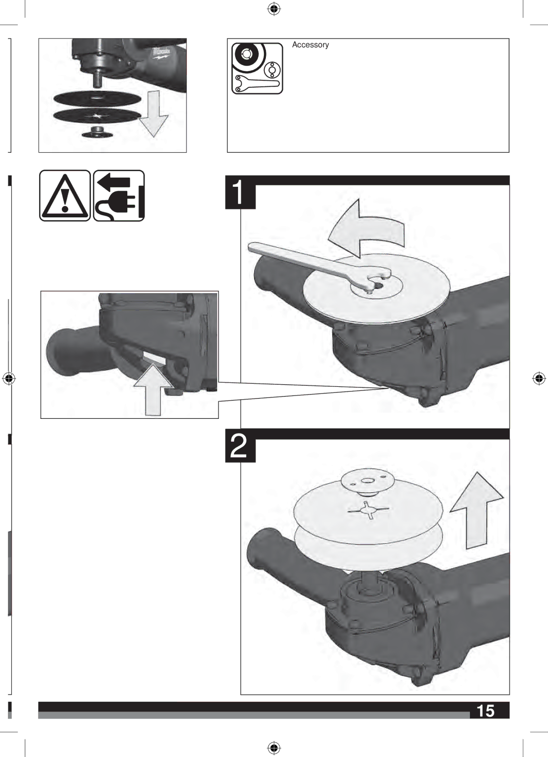 Milwaukee AG 750-100, AG 750-125 manual Accessory 