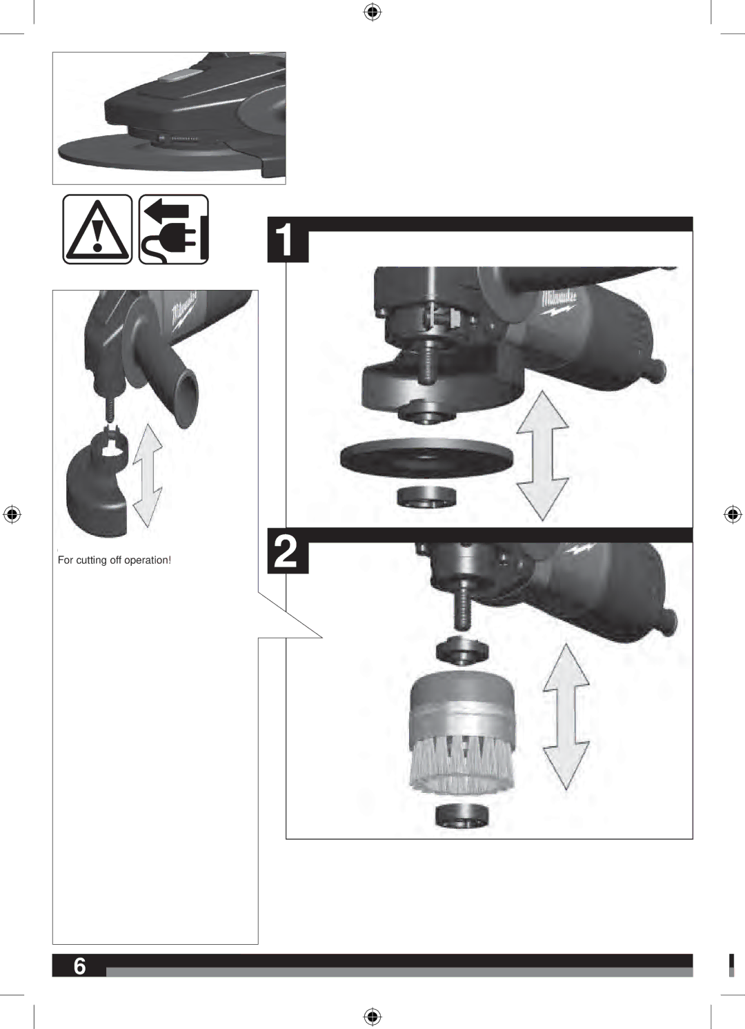 Milwaukee AG 750-125, AG 750-100 manual Pour les travaux de tronçonnage! Per lavori di separazione 