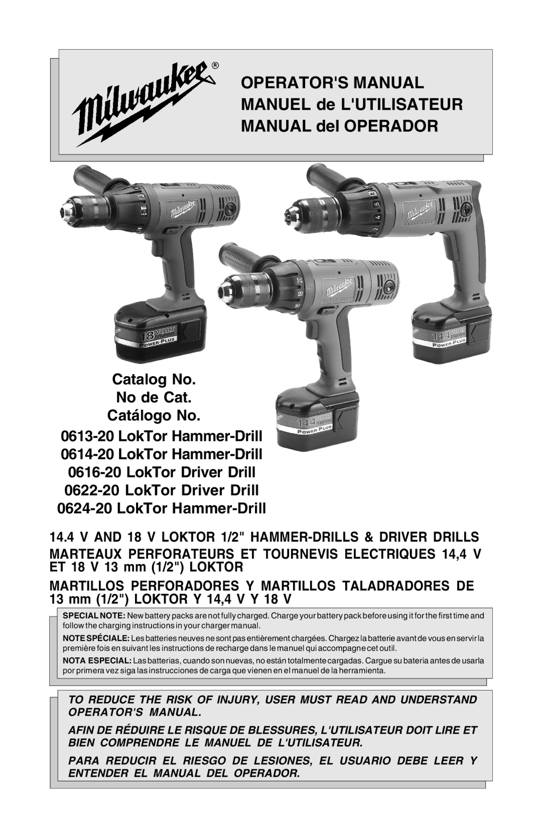 Milwaukee Hammer-Drill manual Operators Manual 