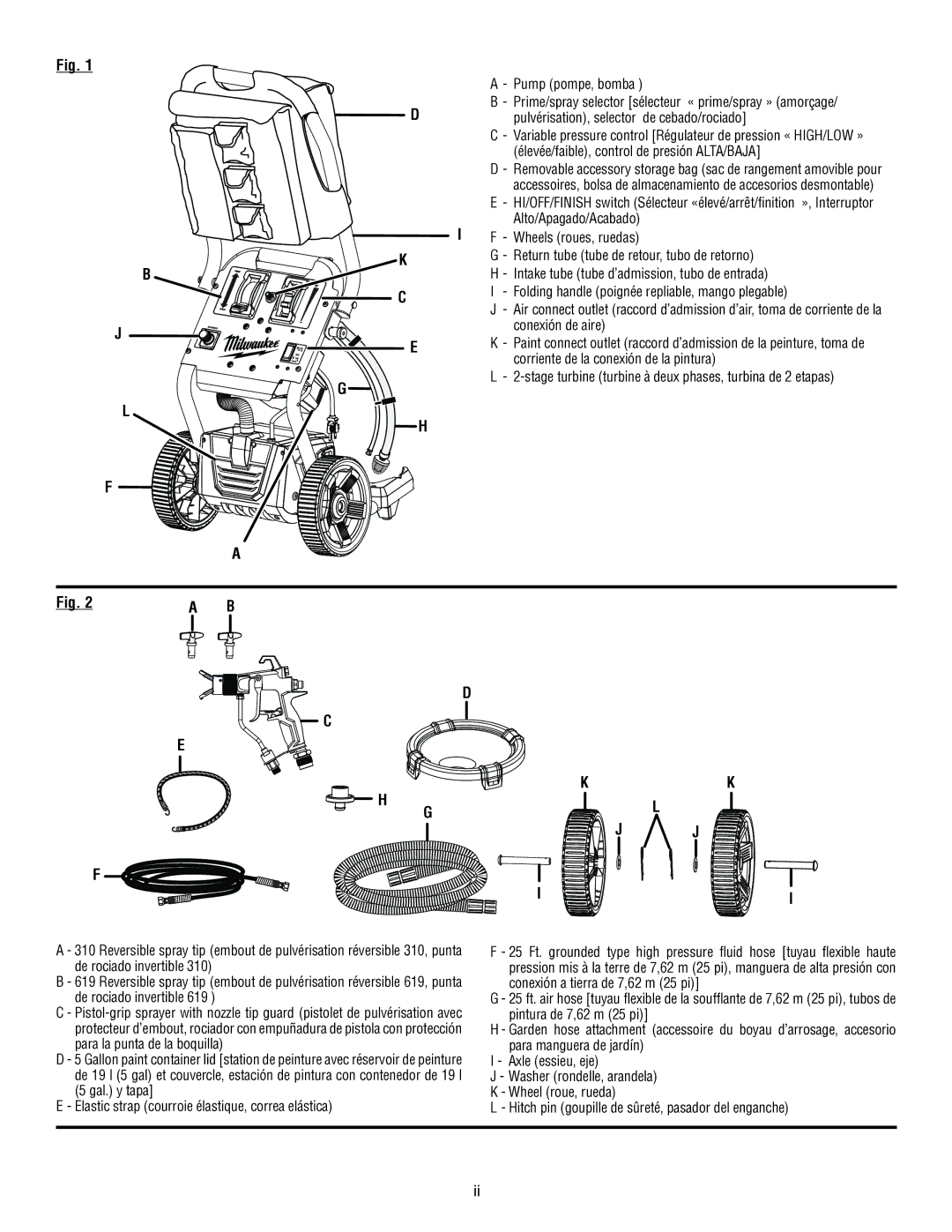 Milwaukee M4910-20 manuel dutilisation Pump pompe, bomba 