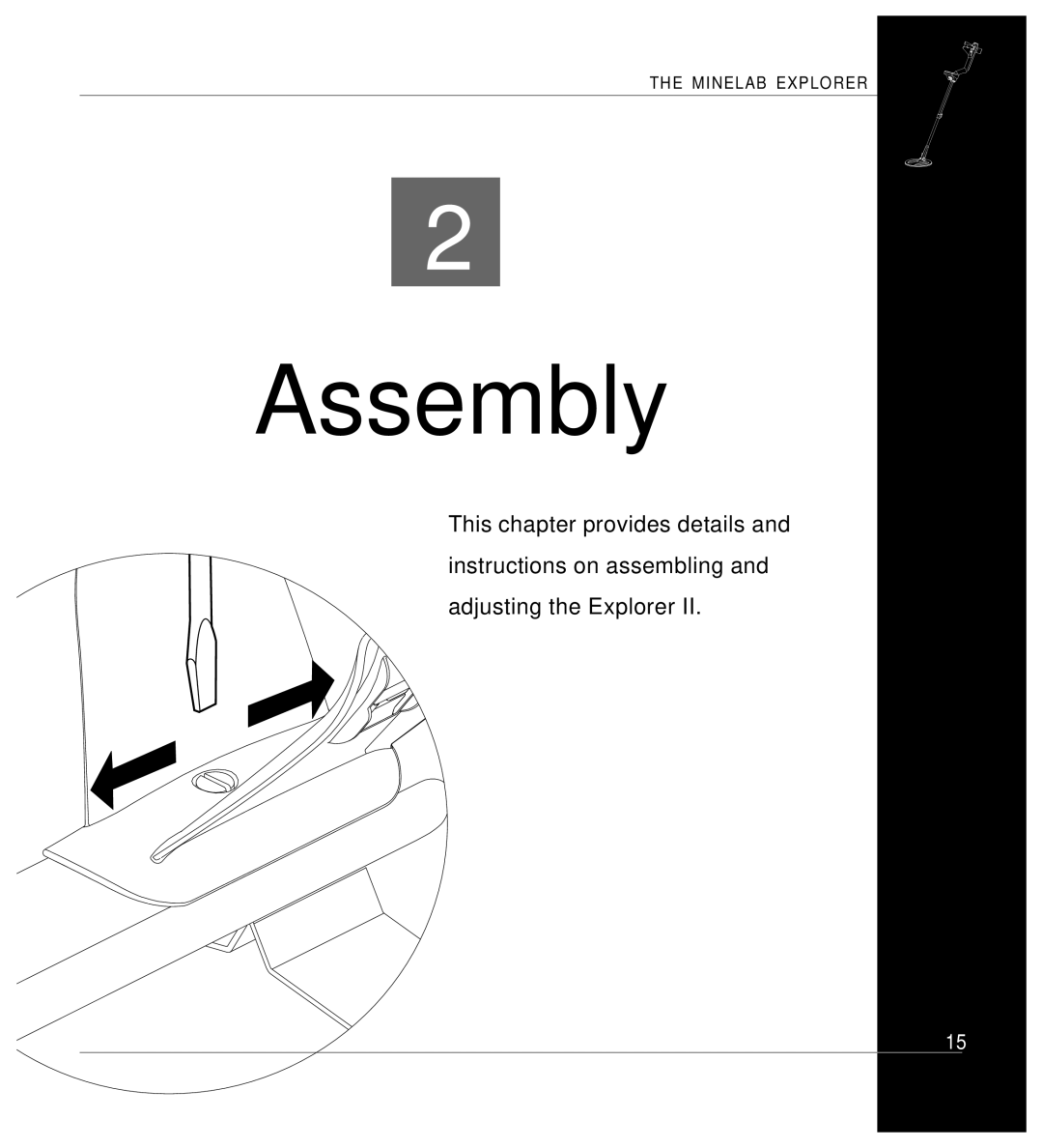 Minelab Mine lab Explorer IITM, P0591-A manual Assembly 