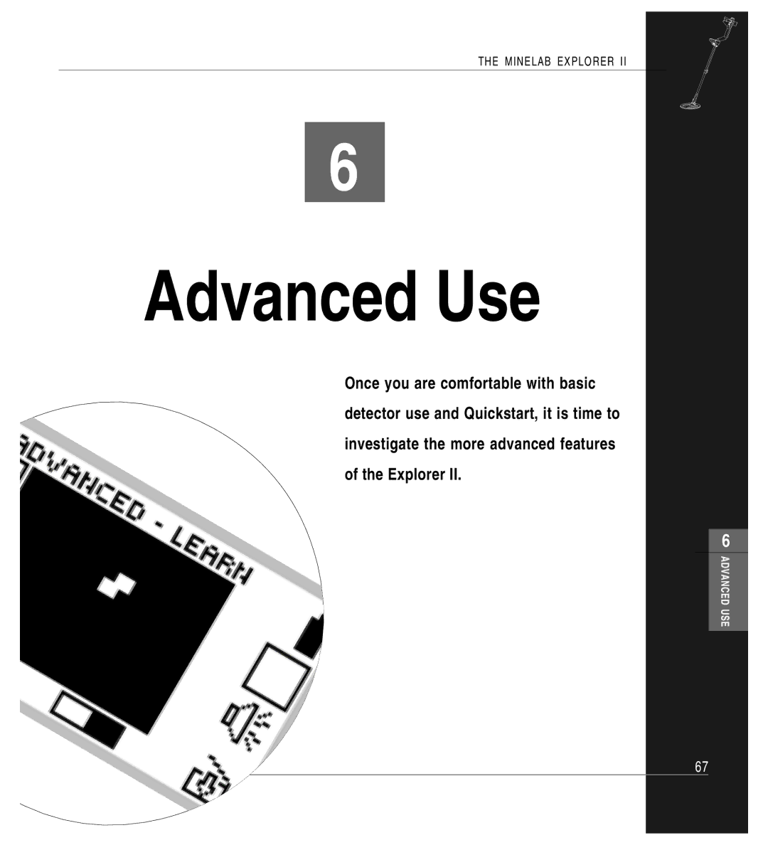 Minelab Mine lab Explorer IITM, P0591-A manual Advanced Use 