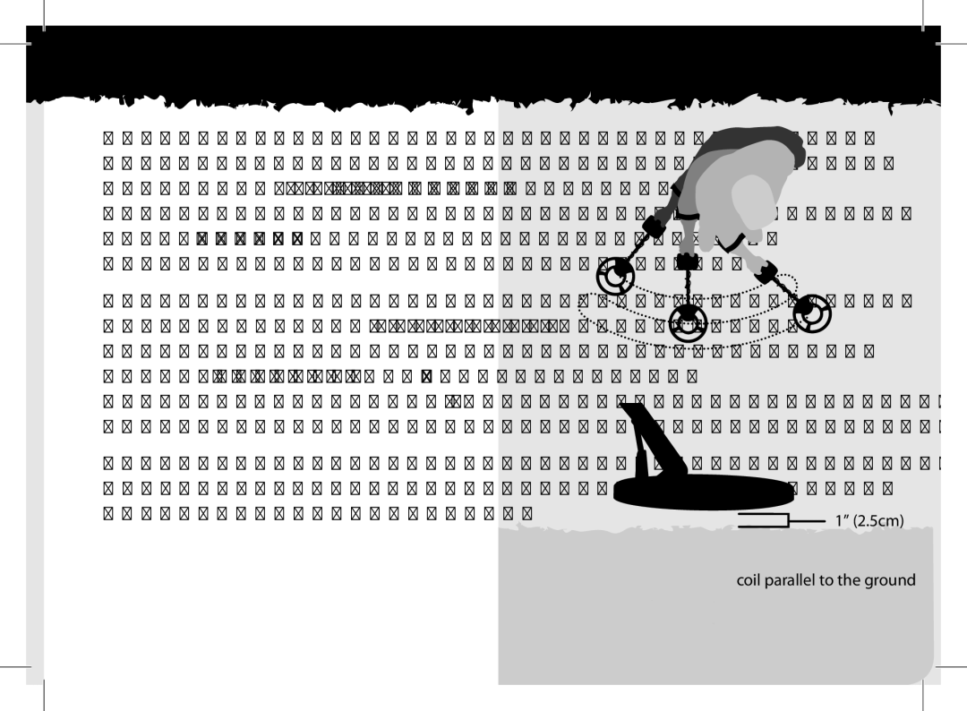 Minelab x-terra manual 5cm Coil parallel to the ground 
