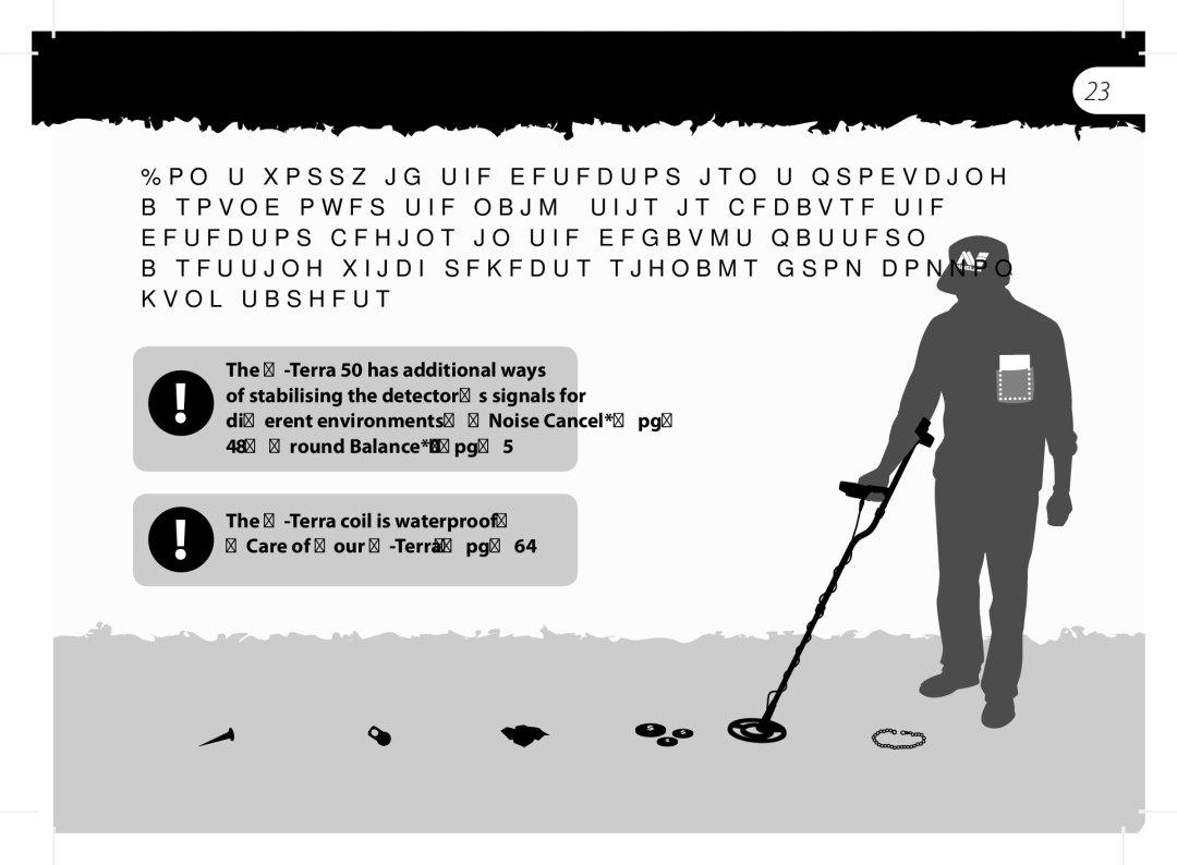 Minelab x-terra manual X-Terra coil is waterproof. Care of Your X-Terra, pg 