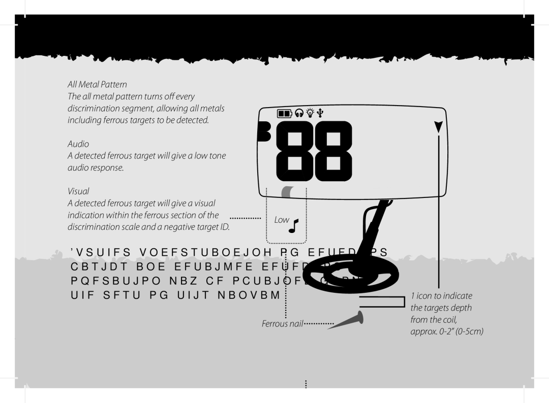 Minelab x-terra manual Low Ferrous nail 