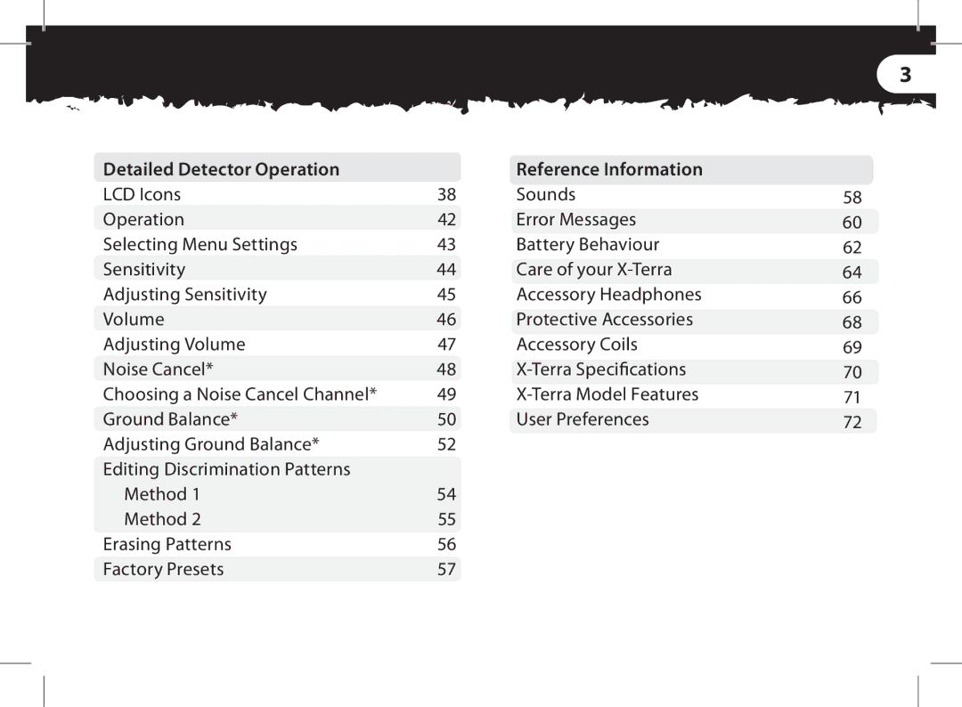 Minelab x-terra manual Detailed Detector Operation, Volume 