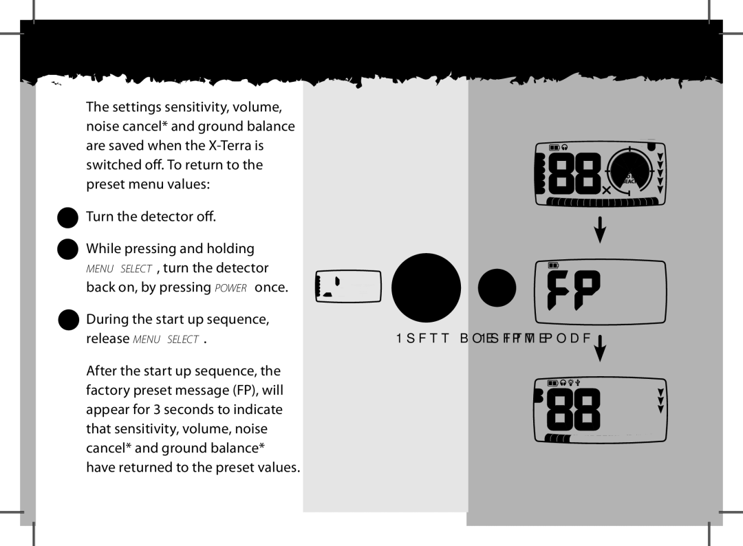 Minelab x-terra manual During the start up sequence 