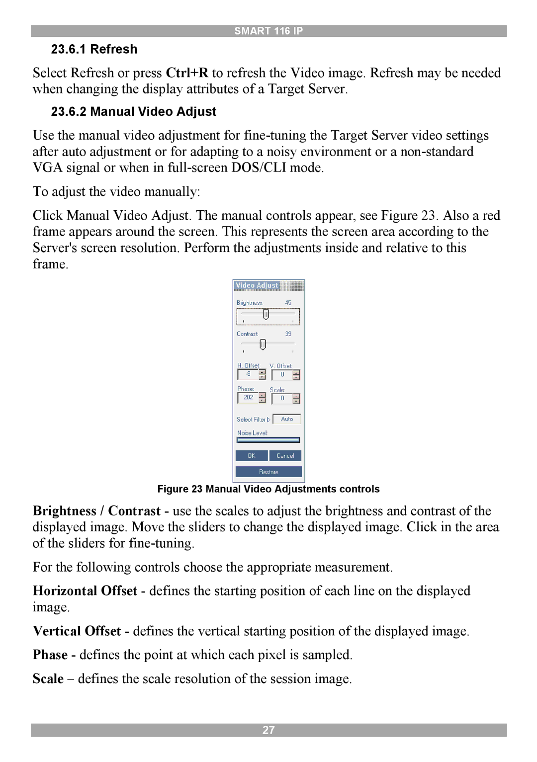 Minicom Advanced Systems 116 IP manual Refresh 