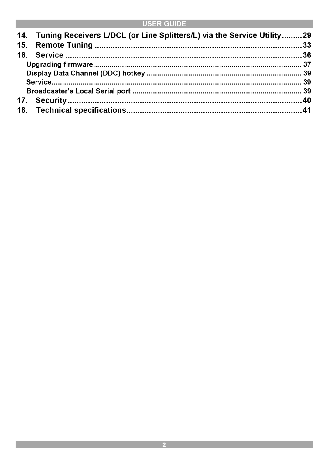 Minicom Advanced Systems 3000 manual User Guide 