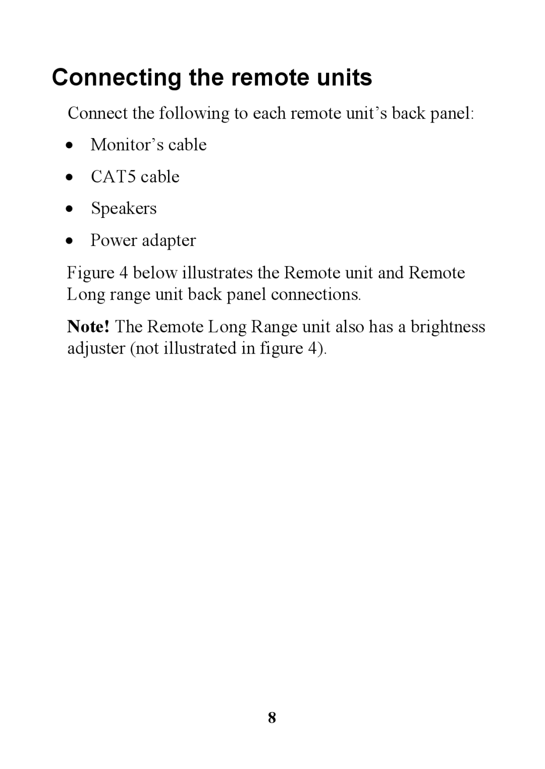 Minicom Advanced Systems 5UM40066 - V1 8/01 manual Connecting the remote units 