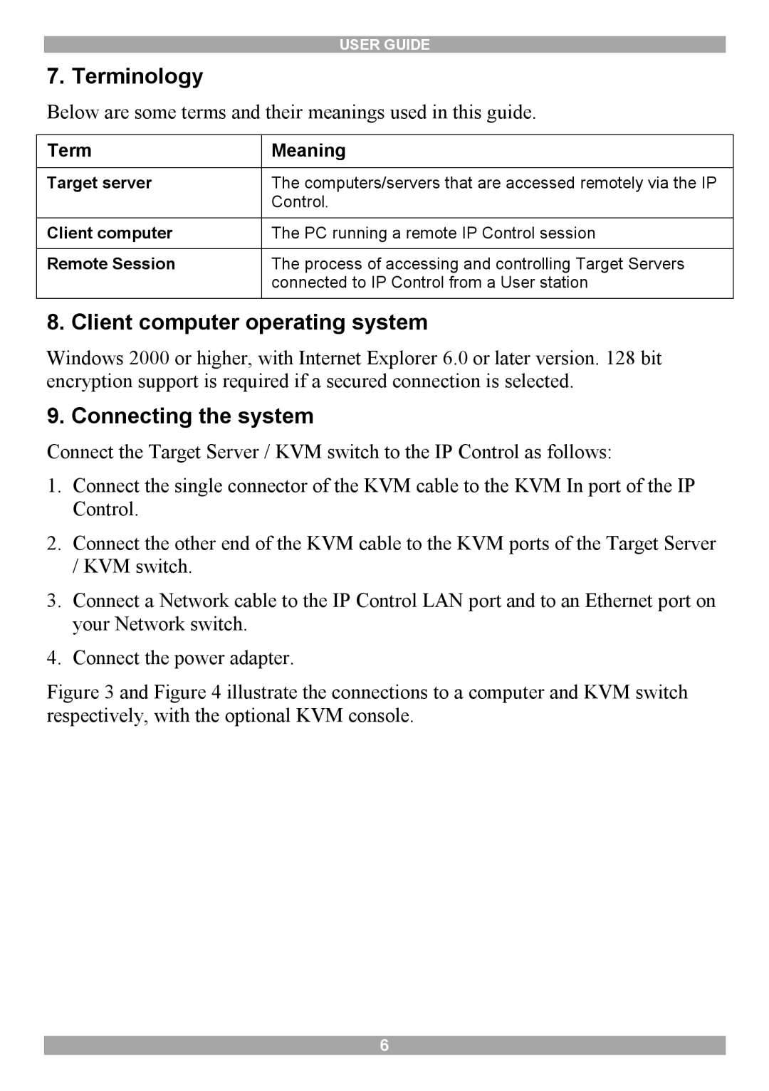 Minicom Advanced Systems 5UM70166 manual Terminology, Client computer operating system, Connecting the system 