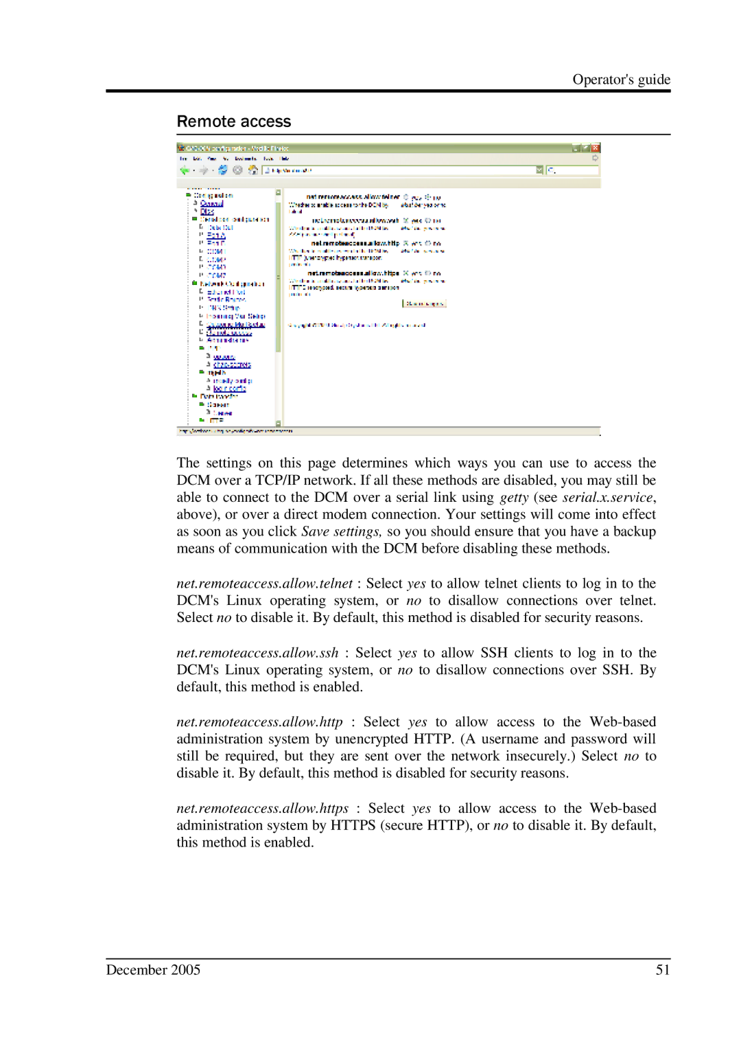 Minicom Advanced Systems CMG-DCM manual Remote access 