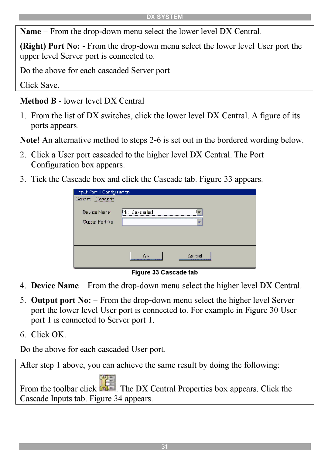 Minicom Advanced Systems DX System manual 