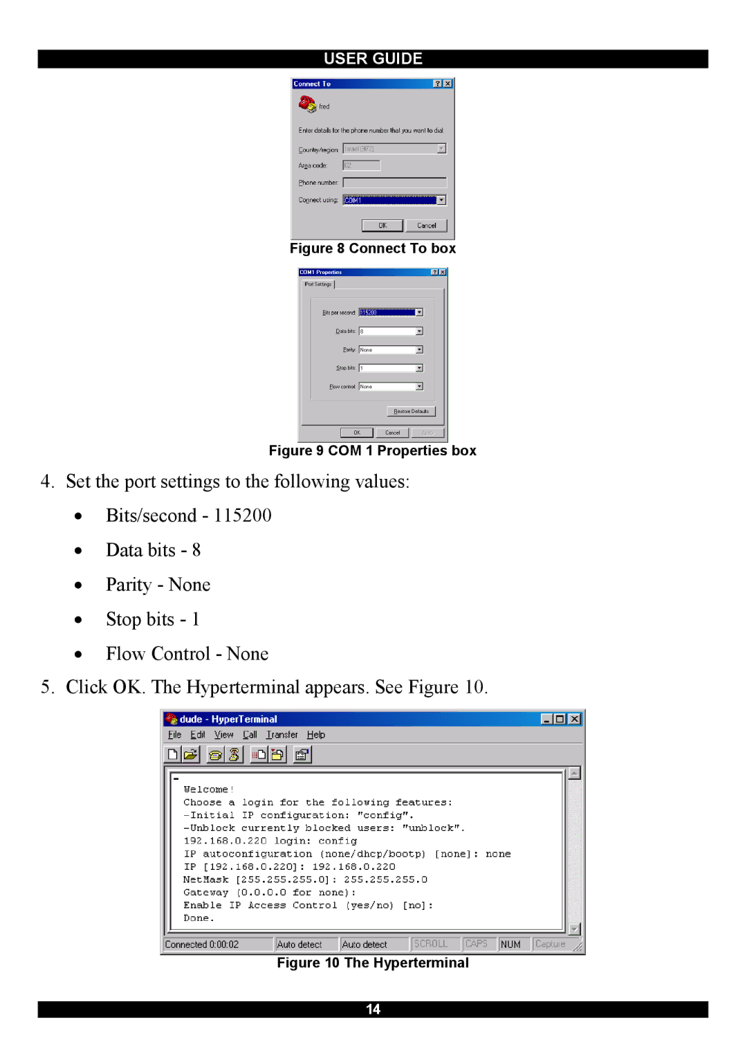 Minicom Advanced Systems Smart IP Extender manual Connect To box 