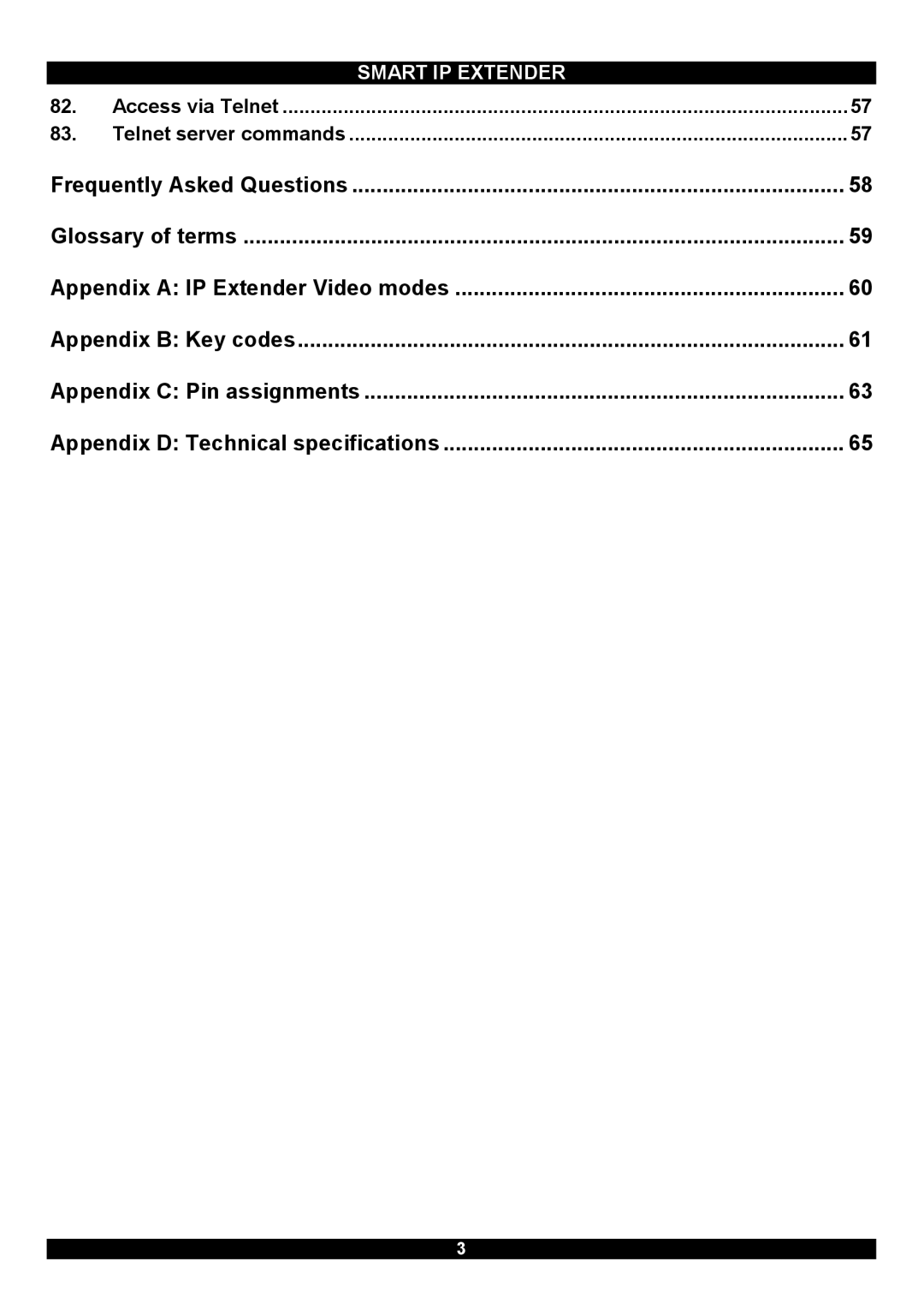 Minicom Advanced Systems Smart IP Extender manual 