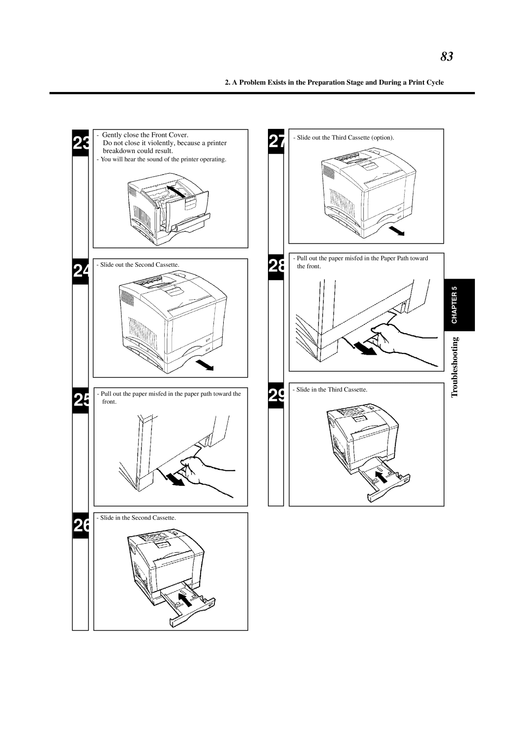 Minolta 0990-7701-02 user manual Slide in the Second Cassette 