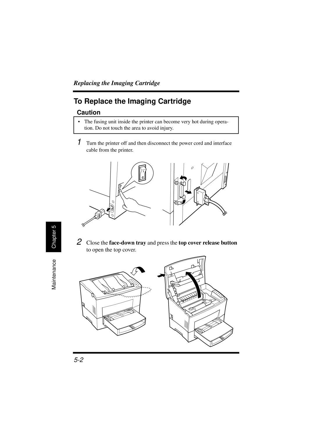 Minolta 18L manual To Replace the Imaging Cartridge 