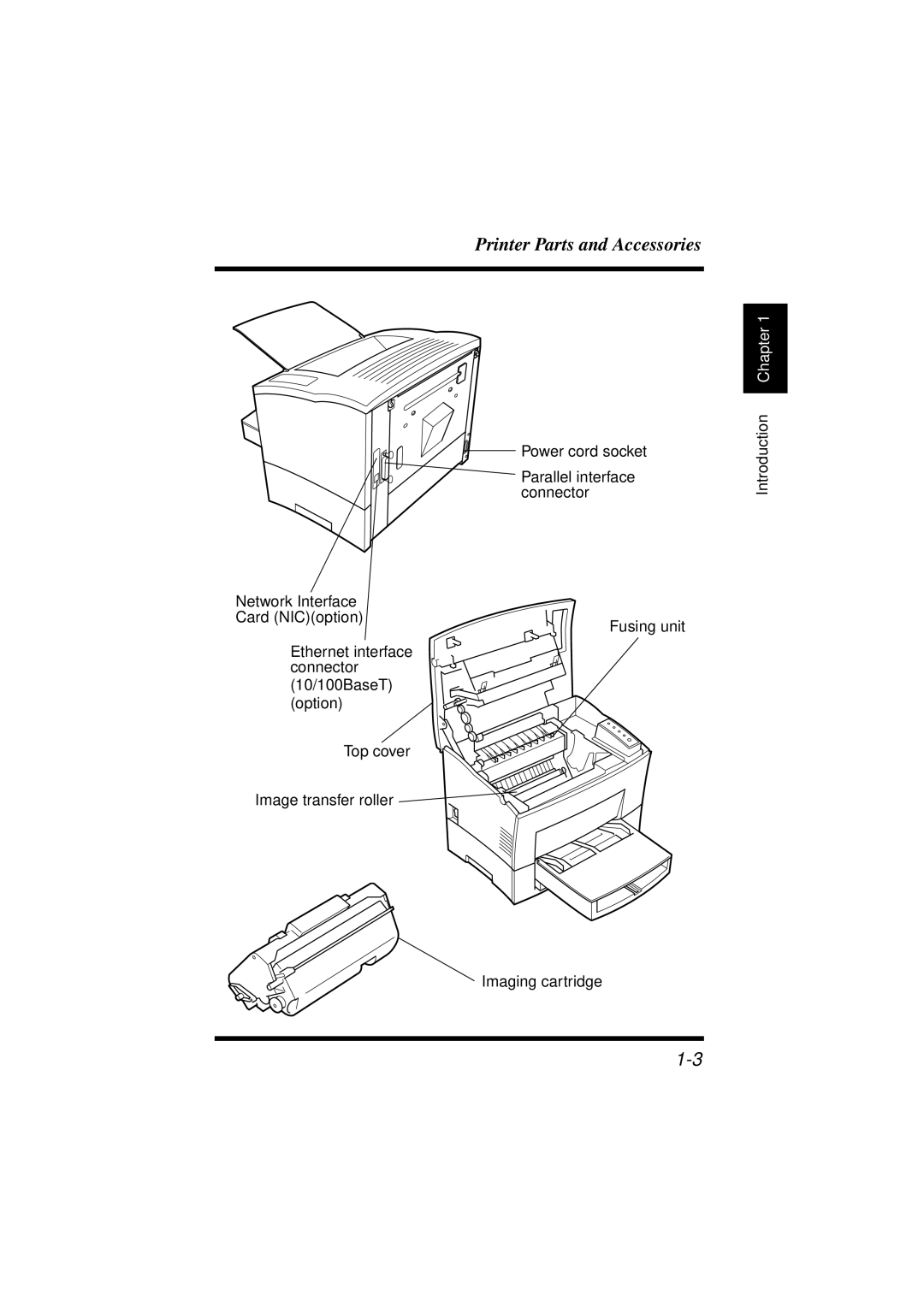 Minolta 18L manual Printer Parts and Accessories 