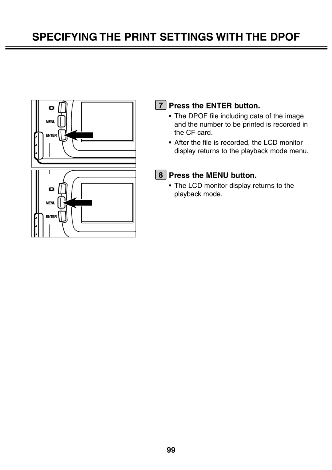 Minolta 2330 instruction manual Press the Enter button 