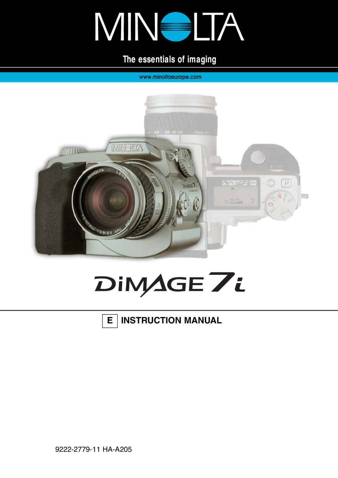 Minolta 7i instruction manual HA-A205 