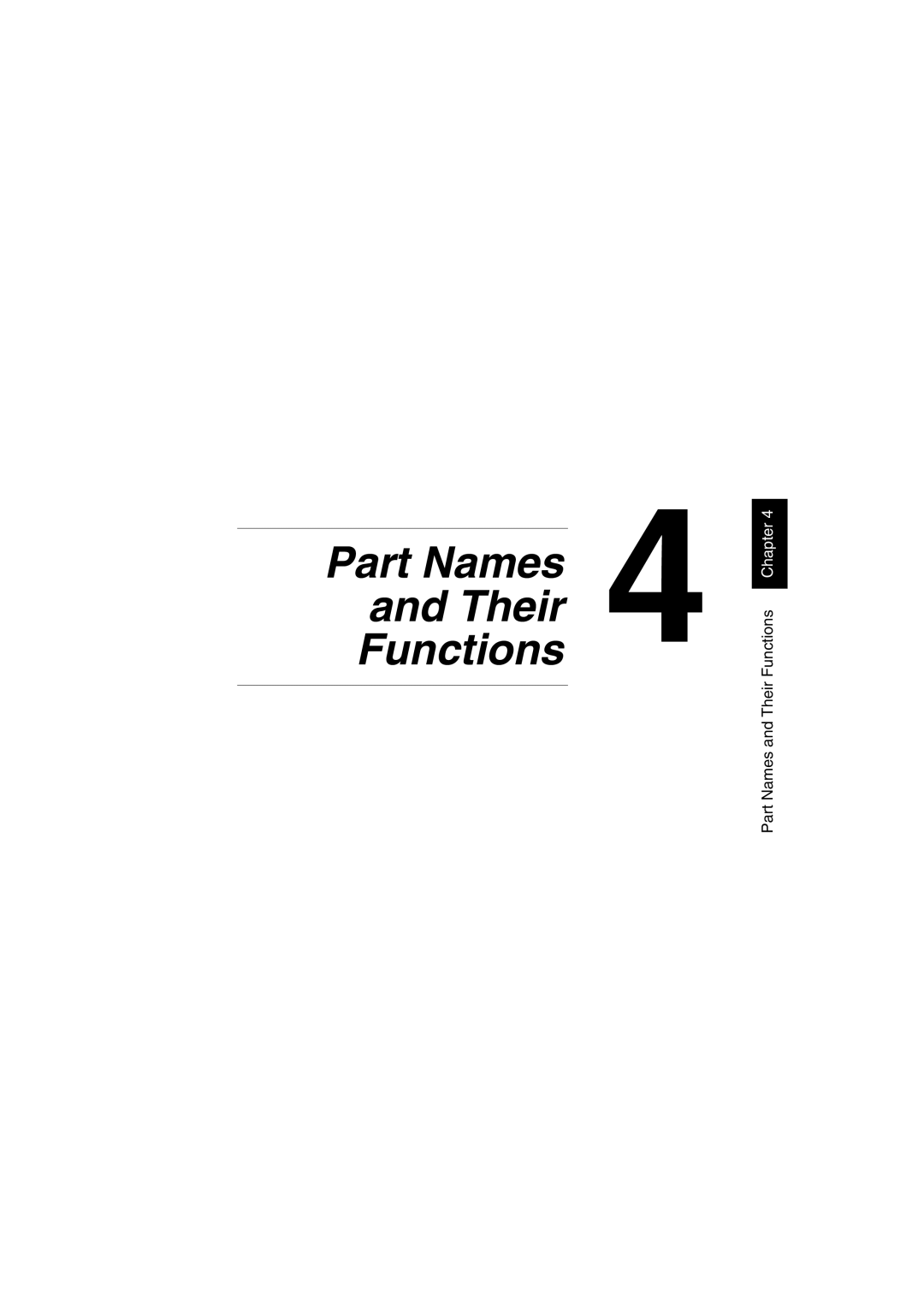 Minolta CF2002 manual Part Names Their Functions 