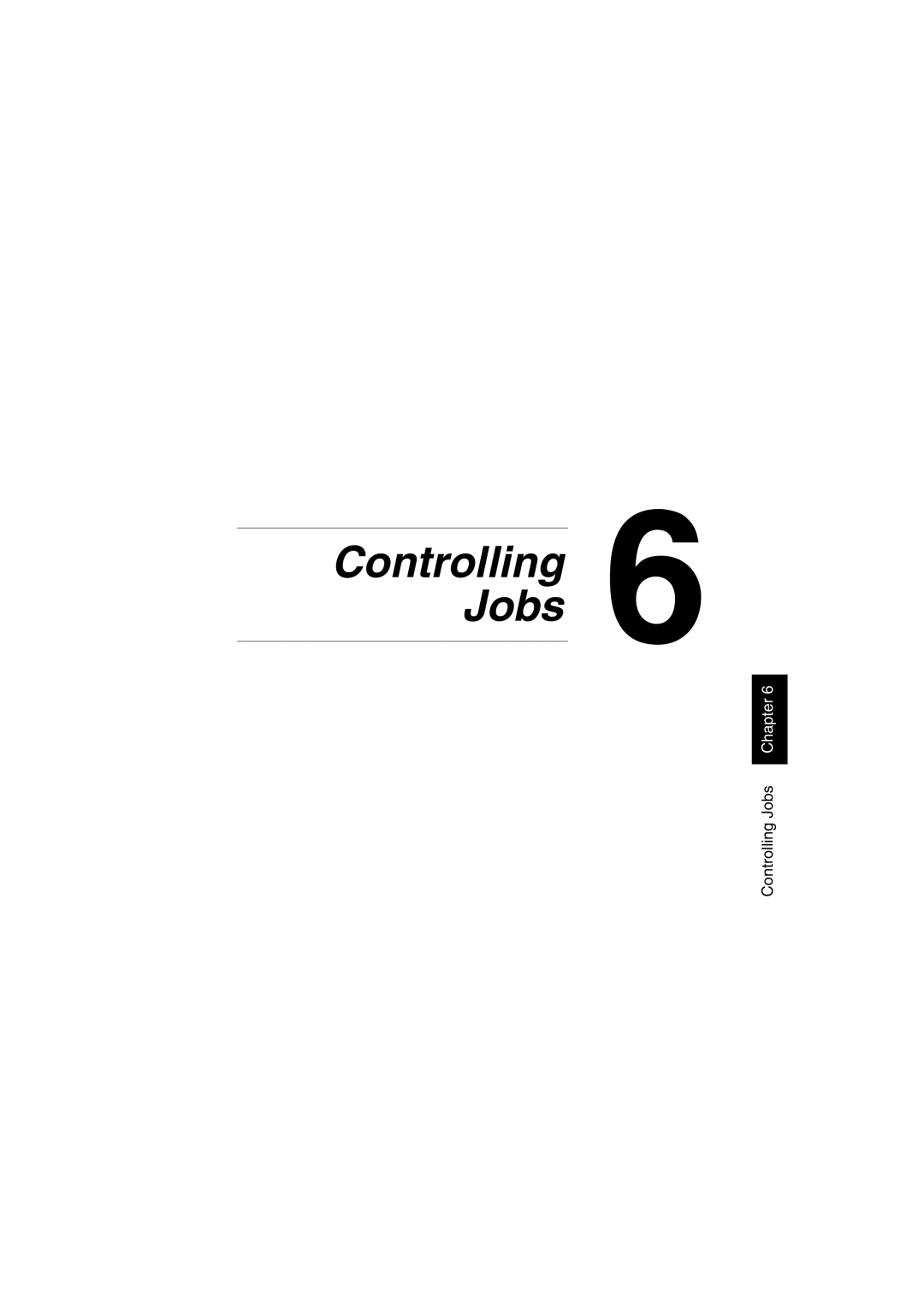 Minolta CF2002 user manual Controlling Jobs 