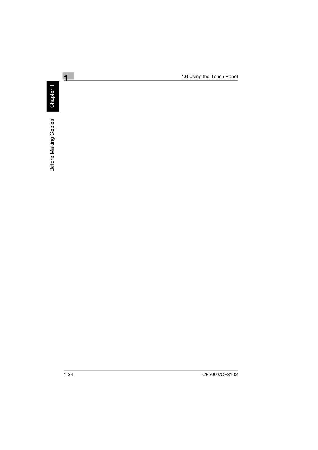 Minolta CF2002 user manual Before Making Copies Chapter 