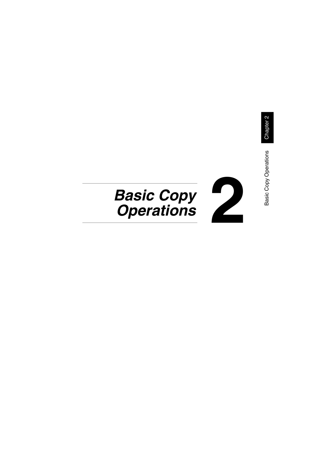 Minolta CF2002 user manual Basic Copy 2 Operations 