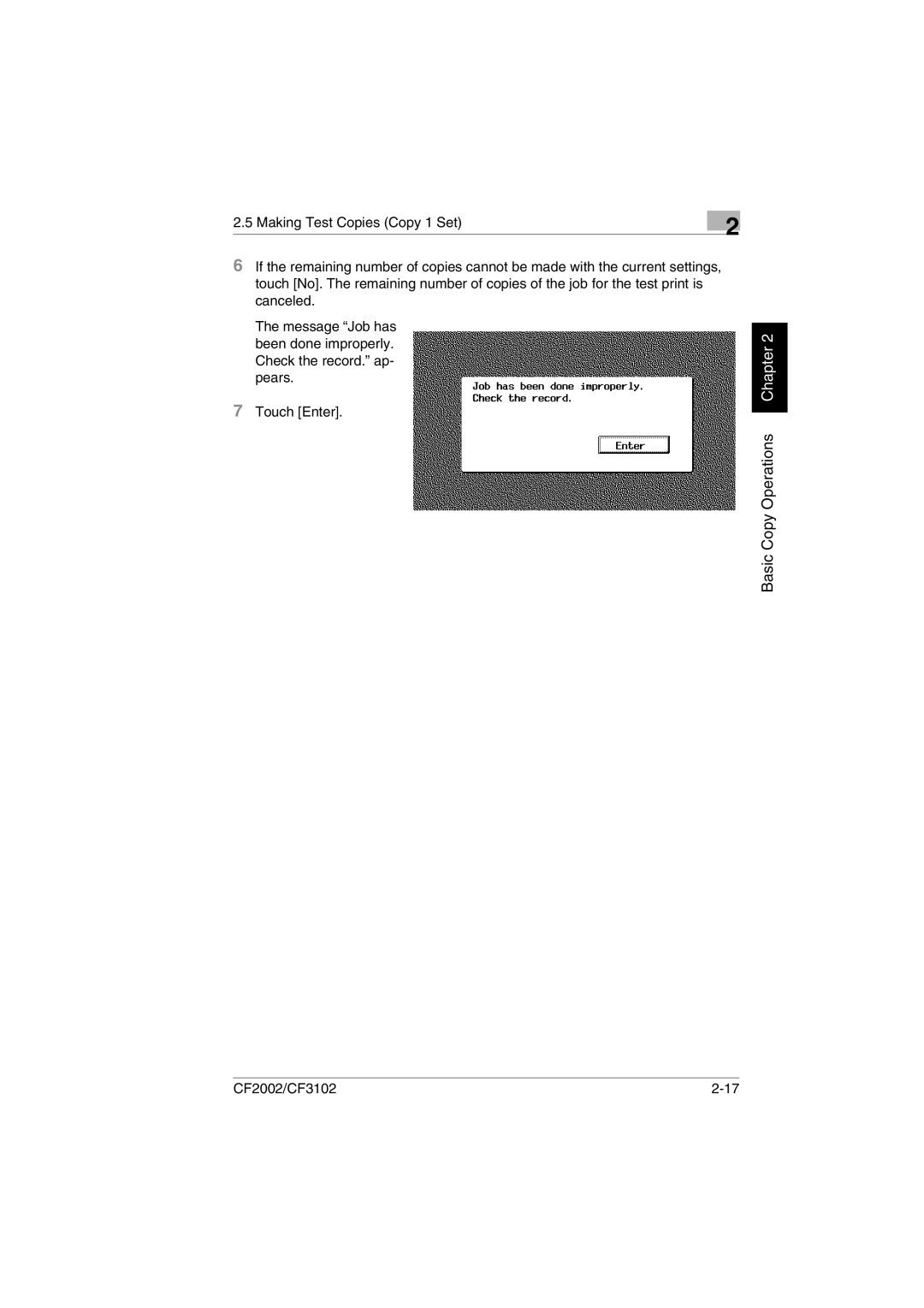 Minolta CF2002 user manual Basic Copy Operations Chapter 