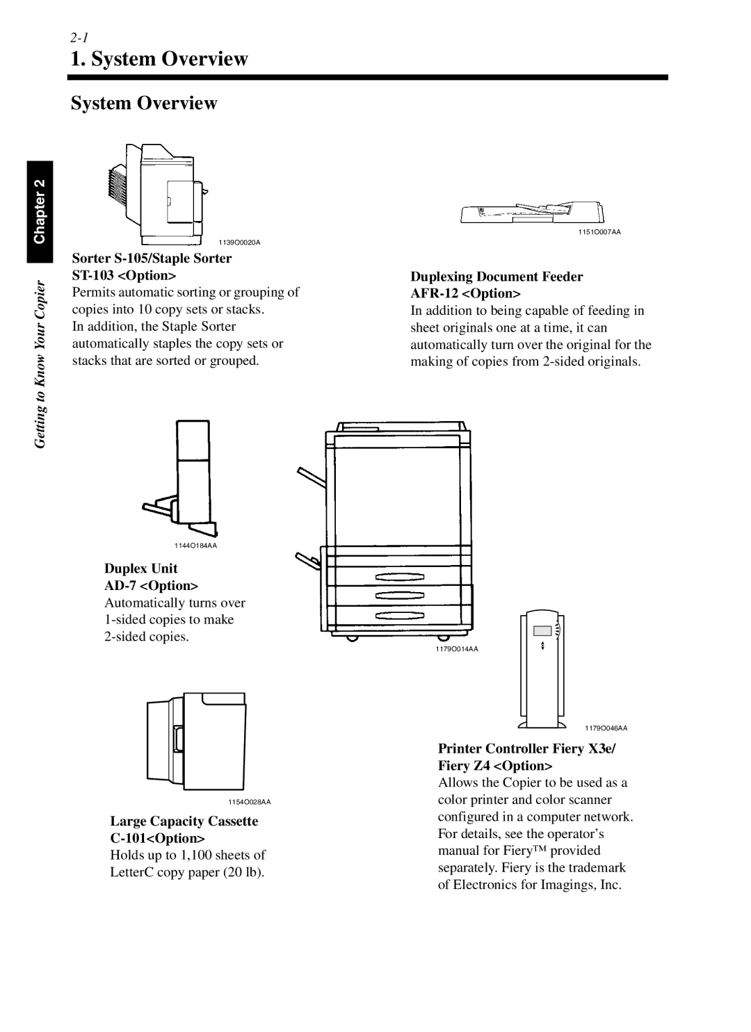 Minolta cf9001 manual System Overview 