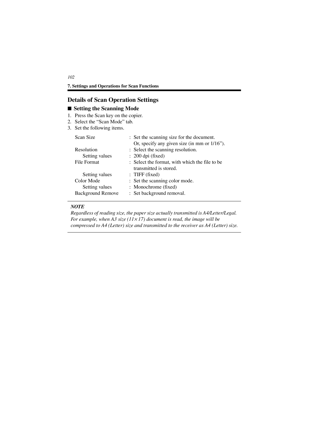 Minolta CN3101e user manual 102 