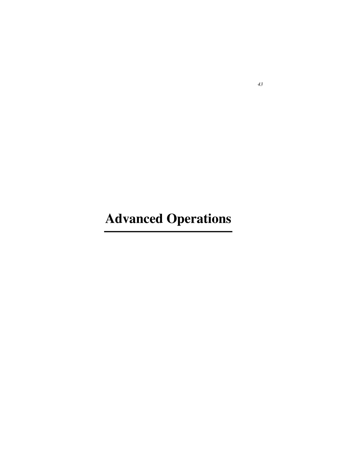 Minolta CN3101e user manual Advanced Operations 