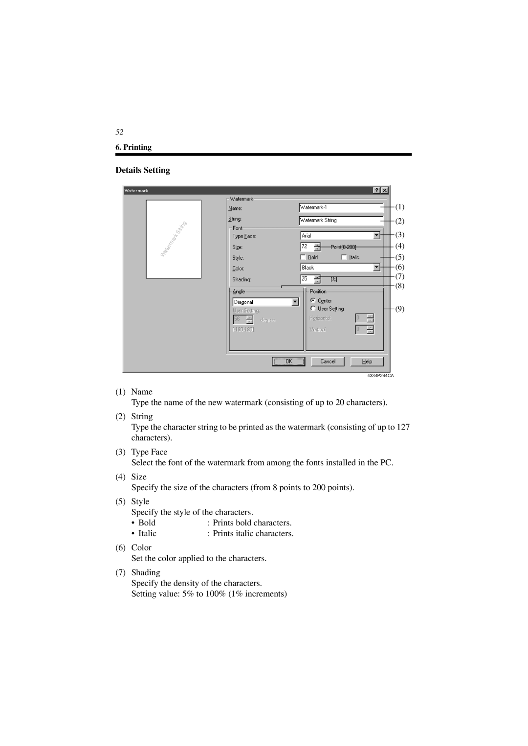 Minolta CN3101e user manual Details Setting 