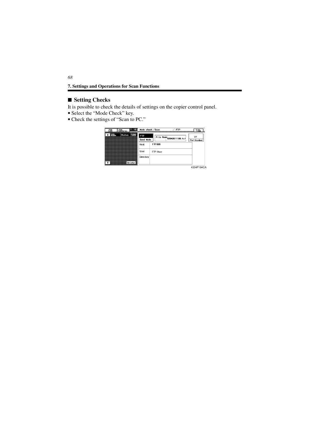 Minolta CN3101e user manual Setting Checks 