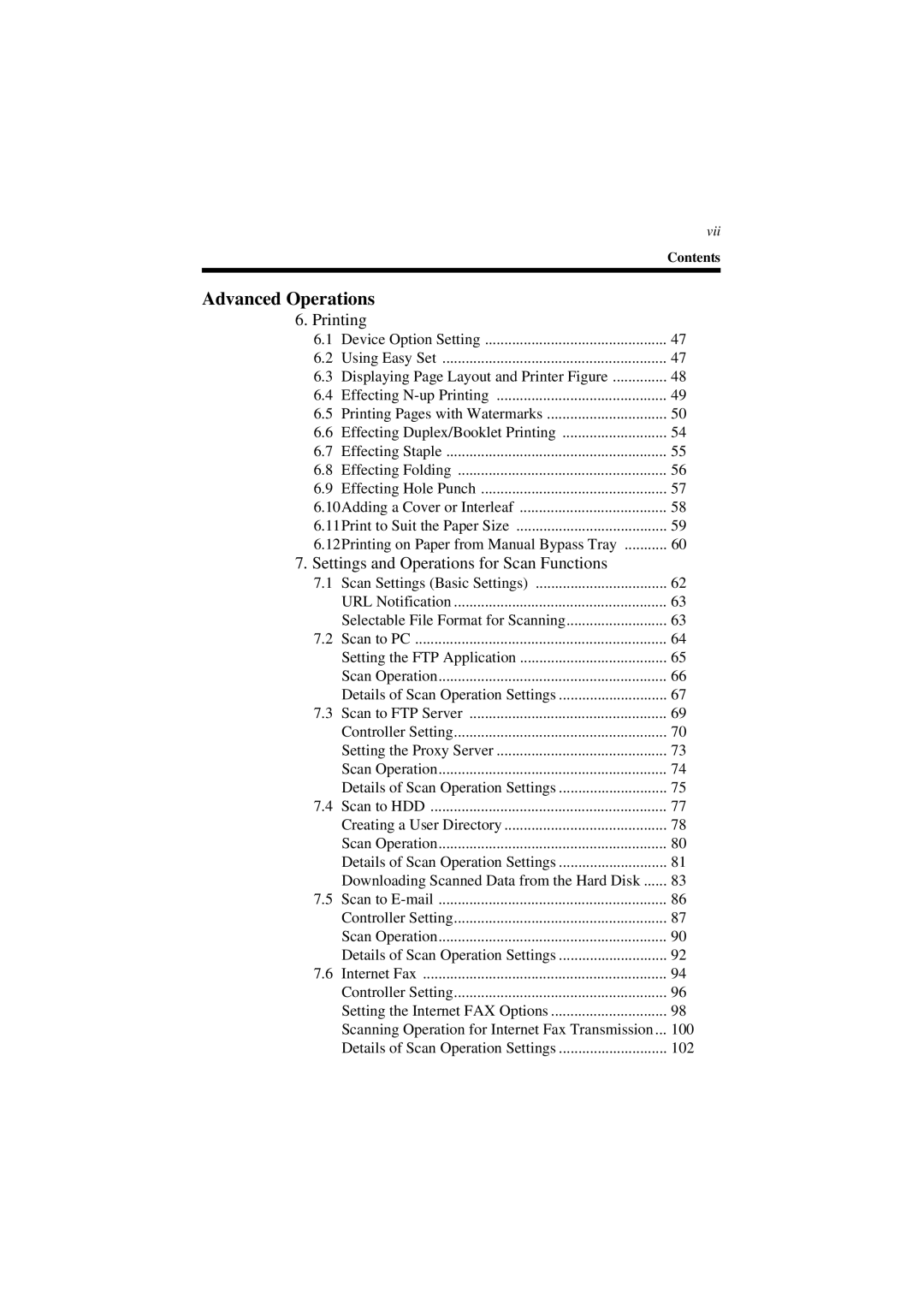 Minolta CN3101e user manual Advanced Operations, Printing 