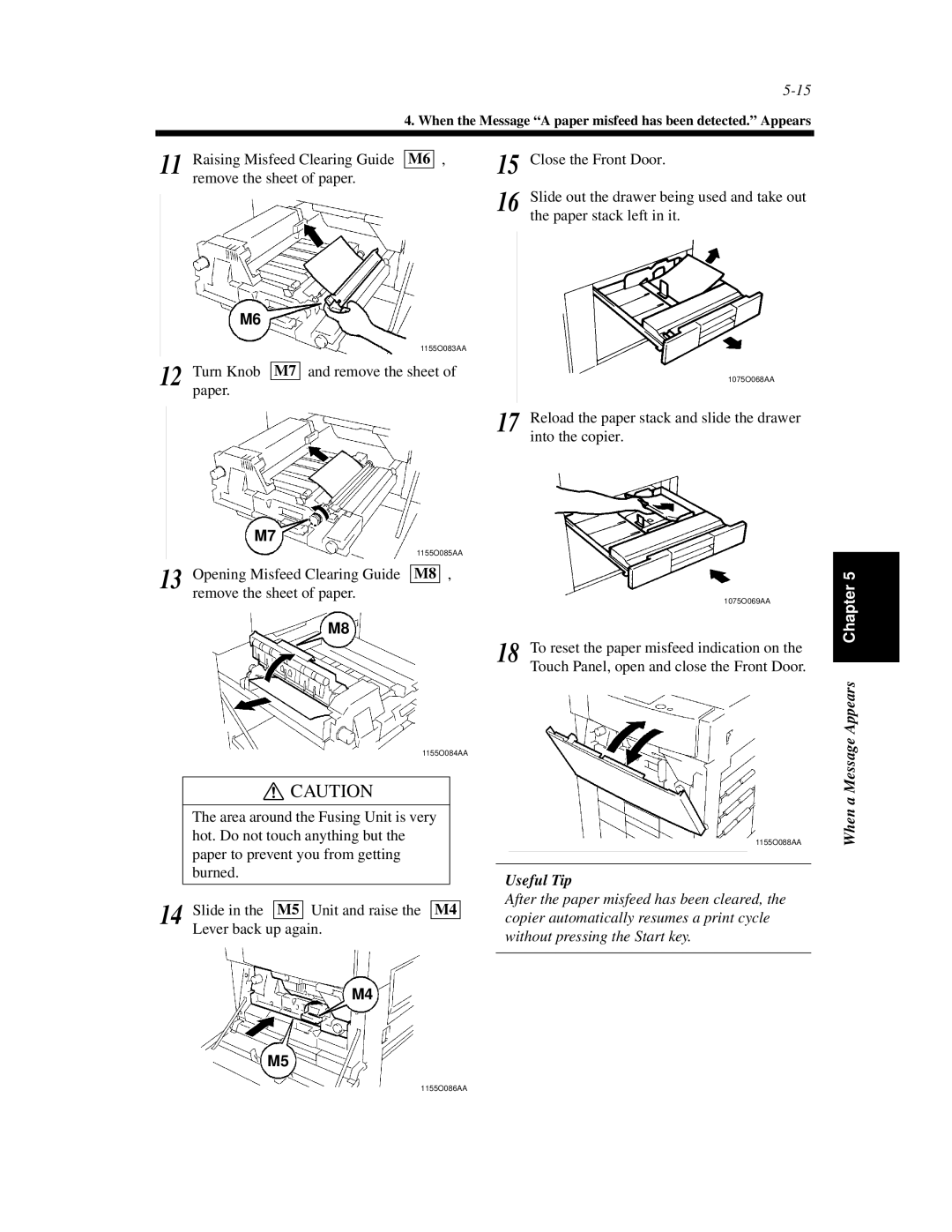 Minolta Di620 manual Appears Chapter, When a Message 