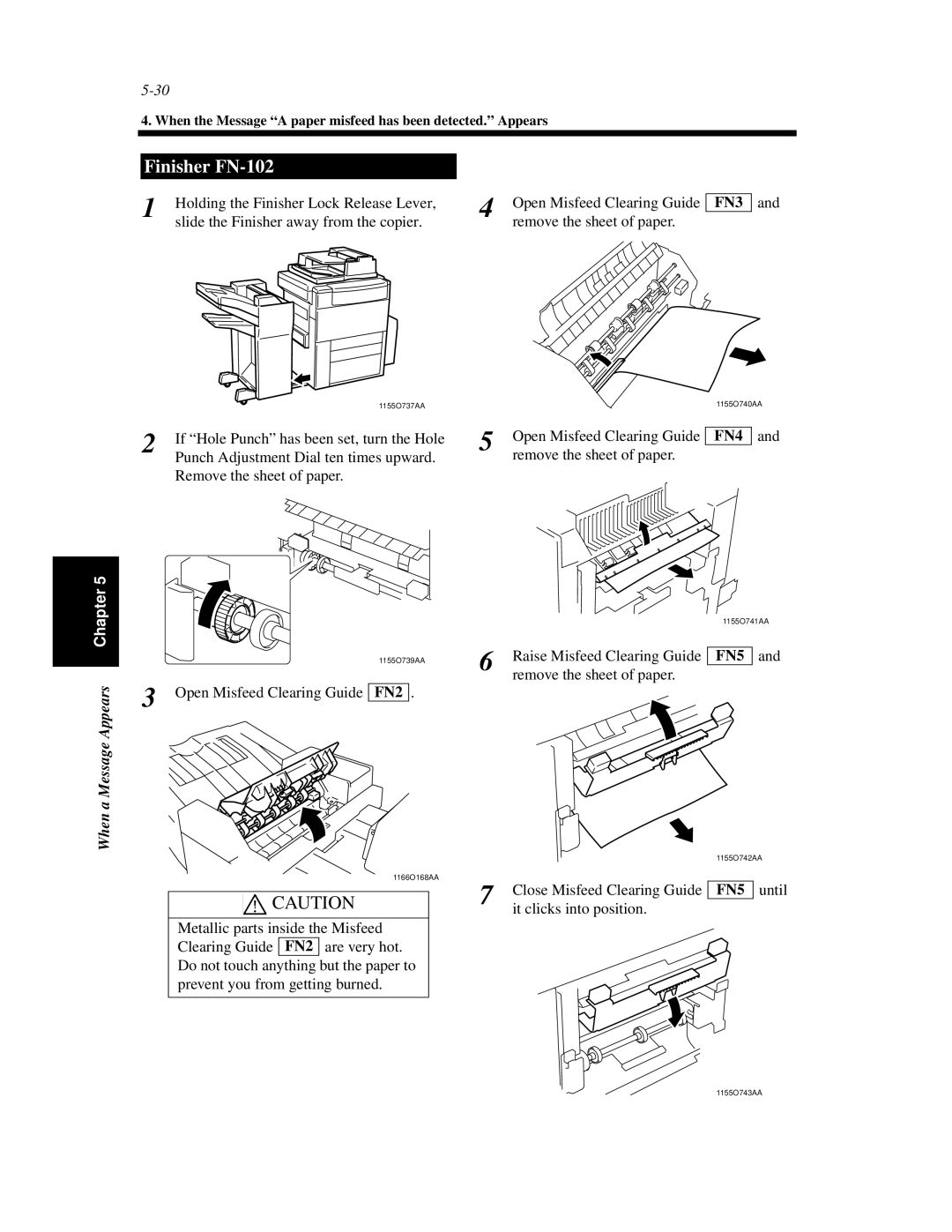 Minolta Di620 manual Punch Adjustment Dial ten times upward 