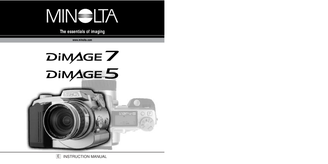 Minolta Dimage 5, dimage7 instruction manual 