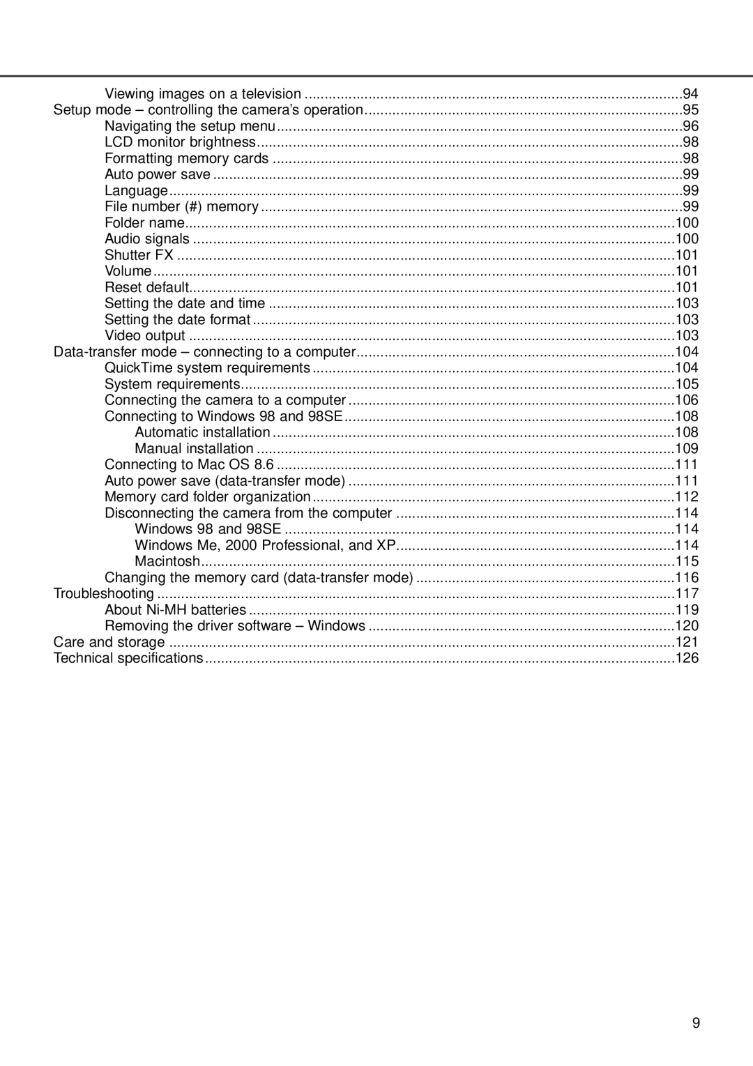 Minolta F100 instruction manual 