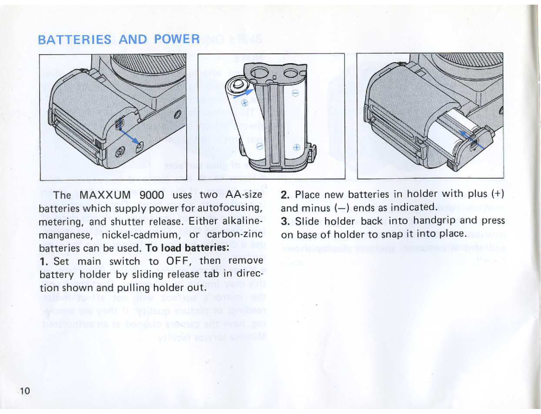 Minolta Maxxum 9000 manual 